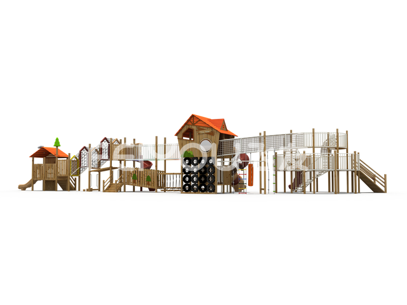 FY304-01地產(chǎn)兒童實(shí)木游樂玩具-幼兒園大班小孩子木制滑滑梯
